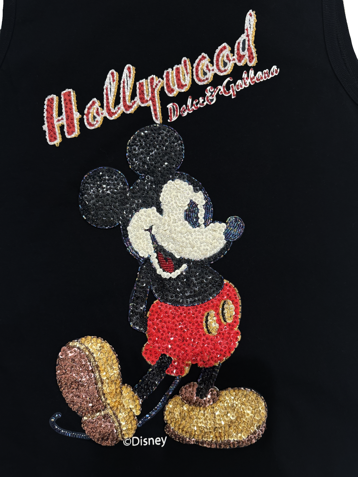 Dolce & Gabbana 2004 Hollywood Mickey Mouse Tank Top