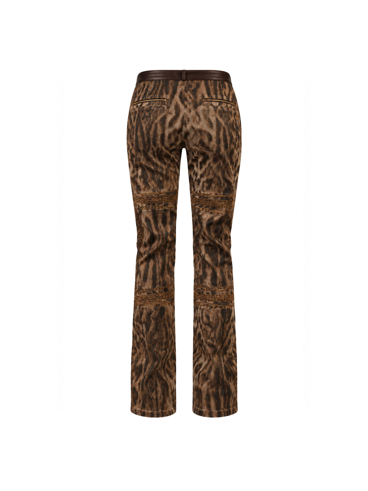 Roberto Cavalli Fall/Winter 2003 "Gold Legacy" Leopard and Chain Print Pants