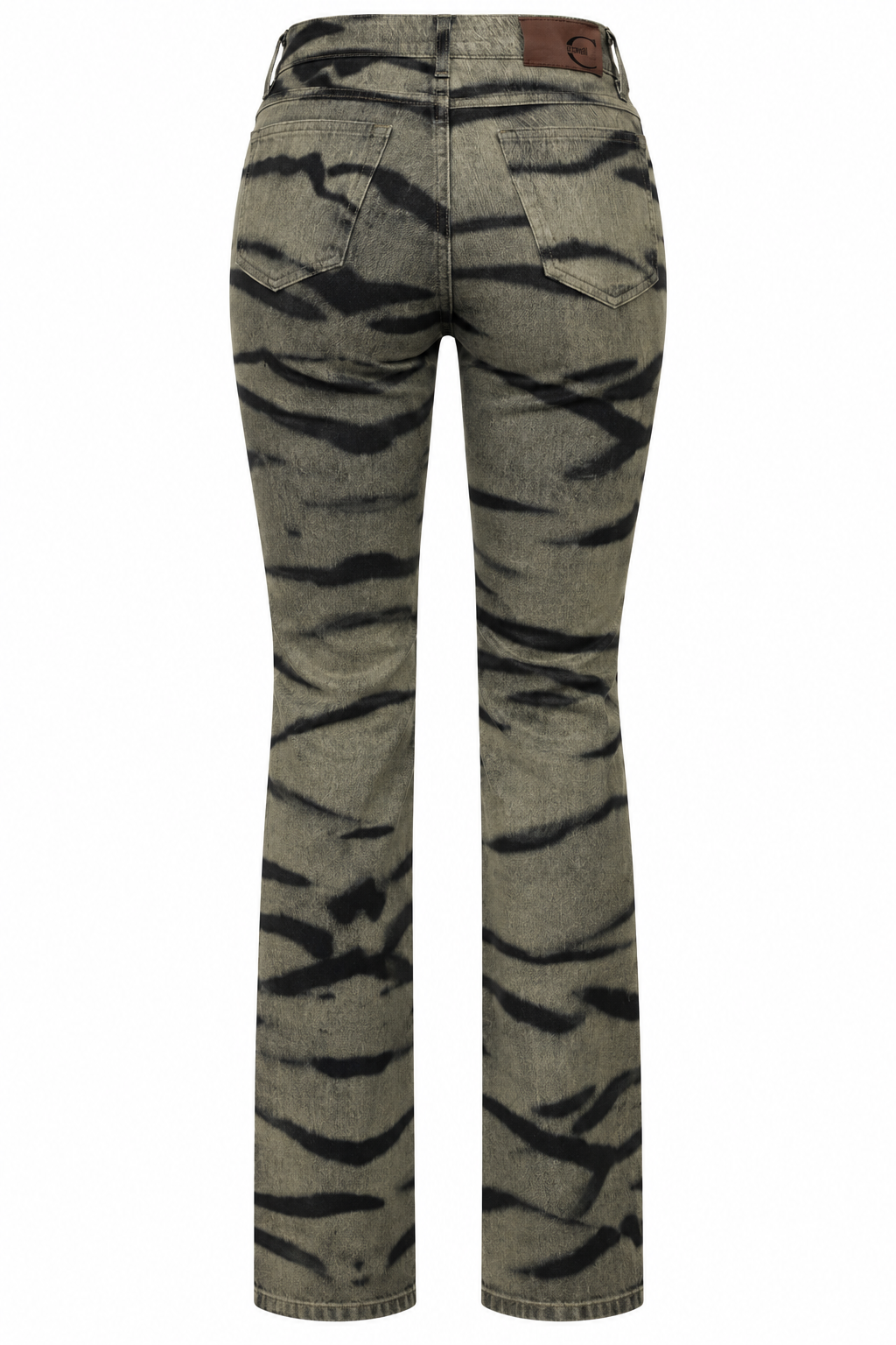Just Cavalli 2000's Tiger Print Flared Pants