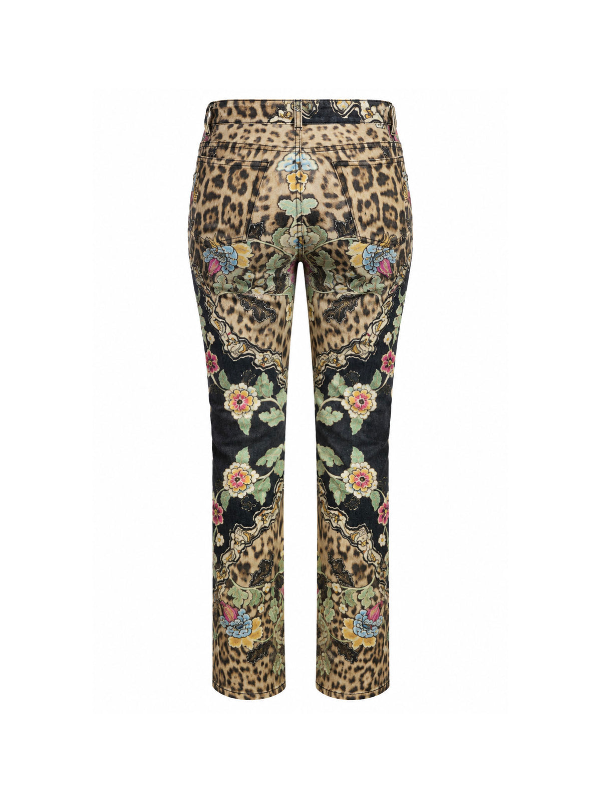 Roberto Cavalli SS 2003 Chinoiserie Leopard Jeans