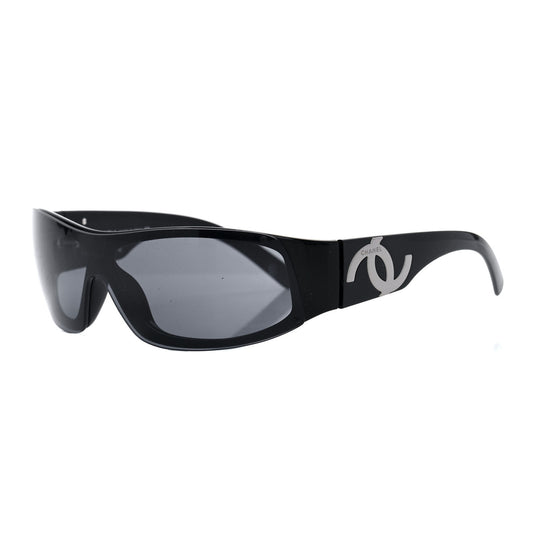 CHANEL Acetate CC Sunglasses Black