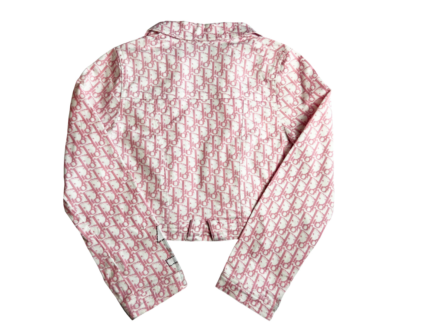 Christian Dior Pink Monogram Cropped Jacket