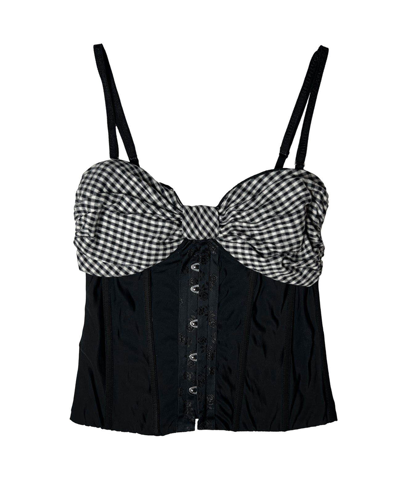 D&G Dolce & Gabbana Gingham Corset 2000