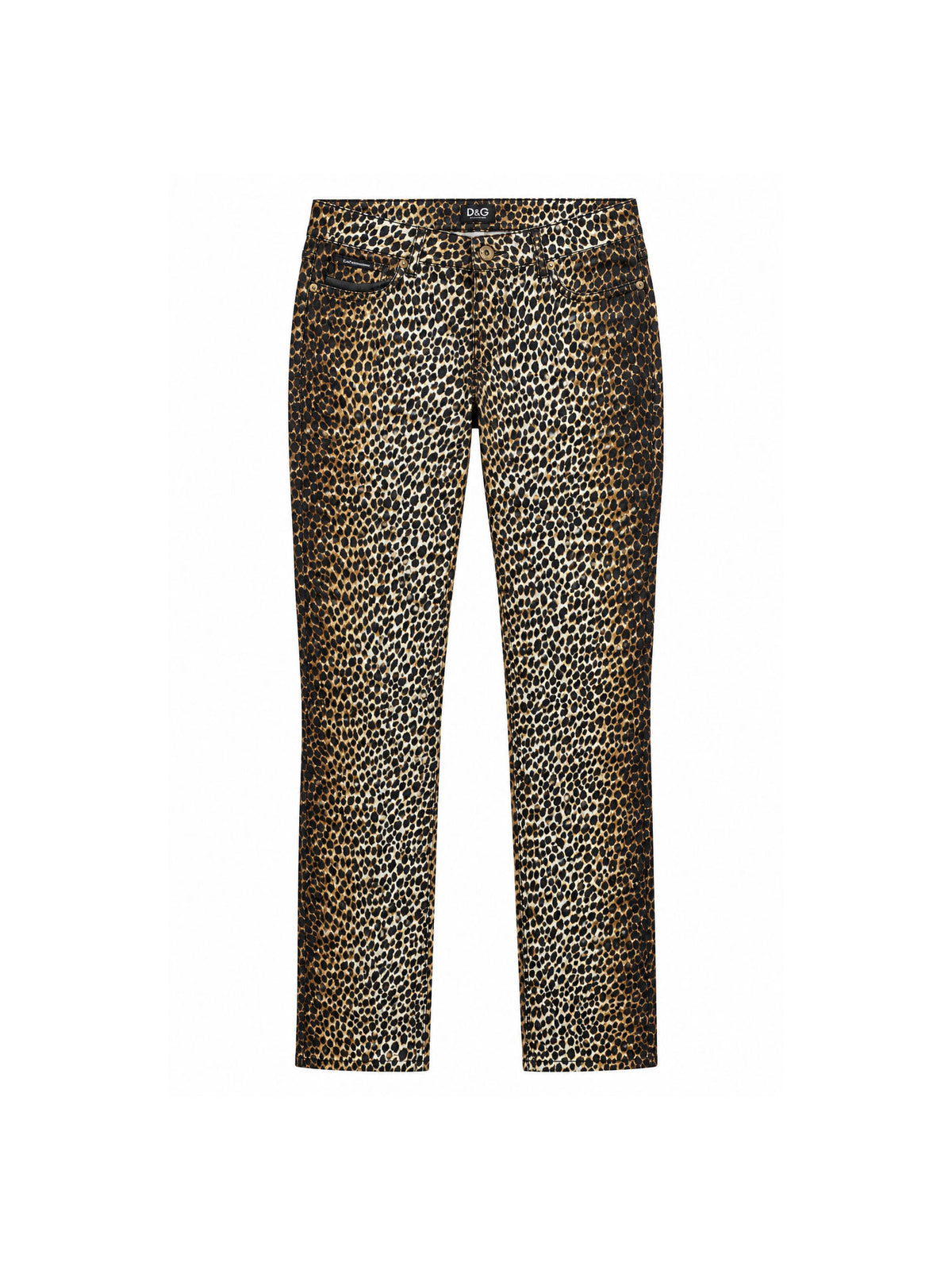 D&G Dolce Gabbana 1990's Dotted Leopard Pants