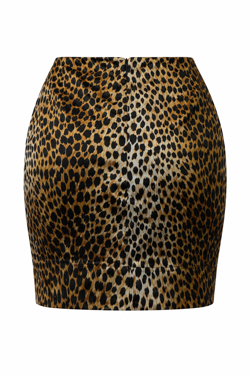 Spring 1996 Dolce & Gabbana Leopard Print Silk Mini Skirt