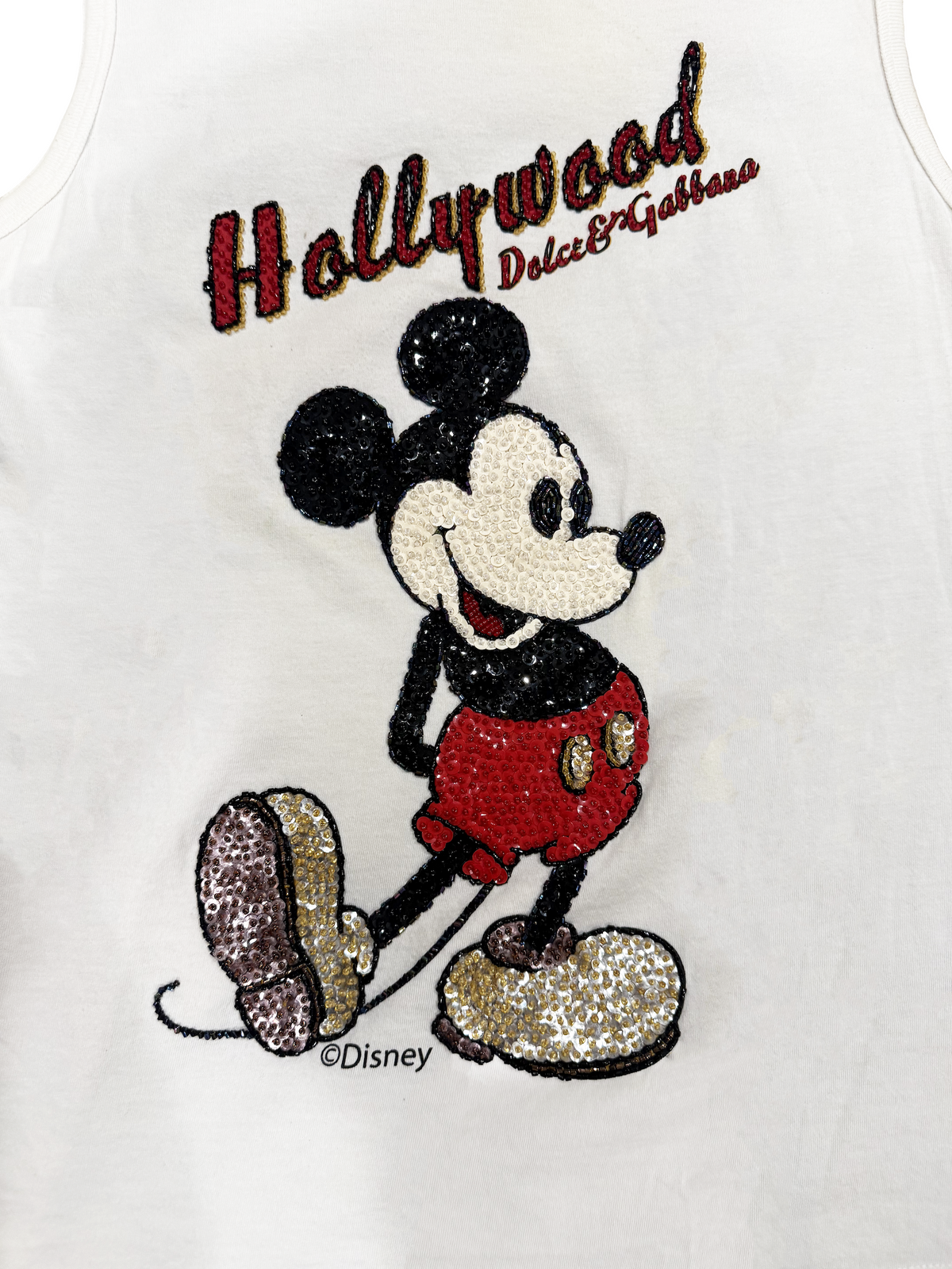 Dolce & Gabbana 2004 Hollywood Mickey Mouse Tank Top