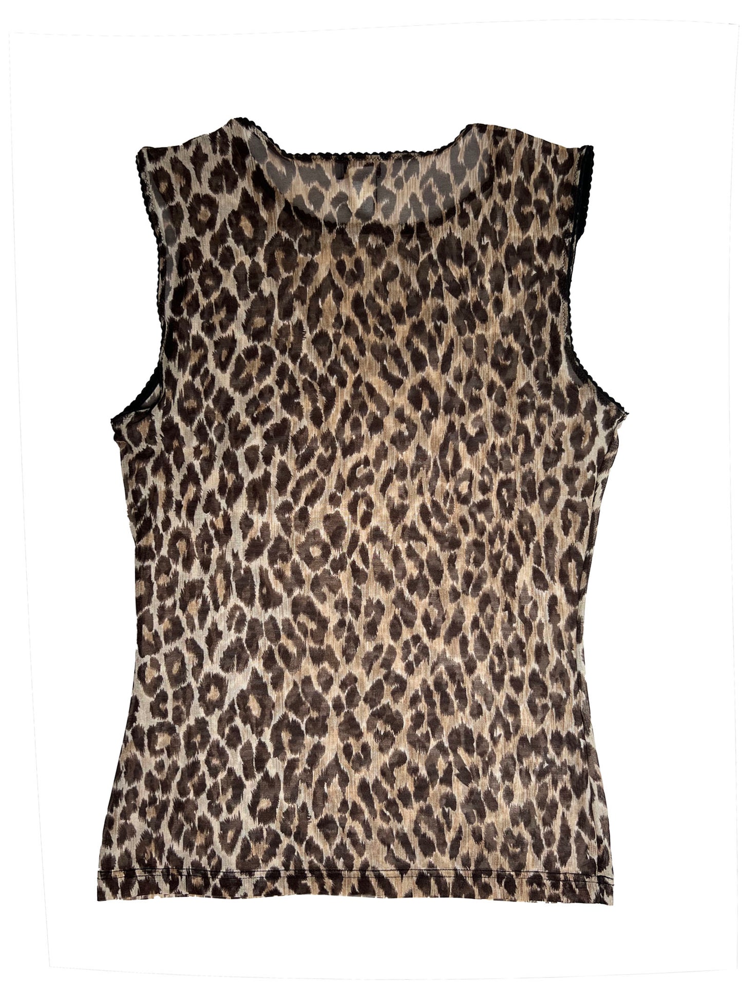 Dolce & Gabbana Sheer Leopard Tank