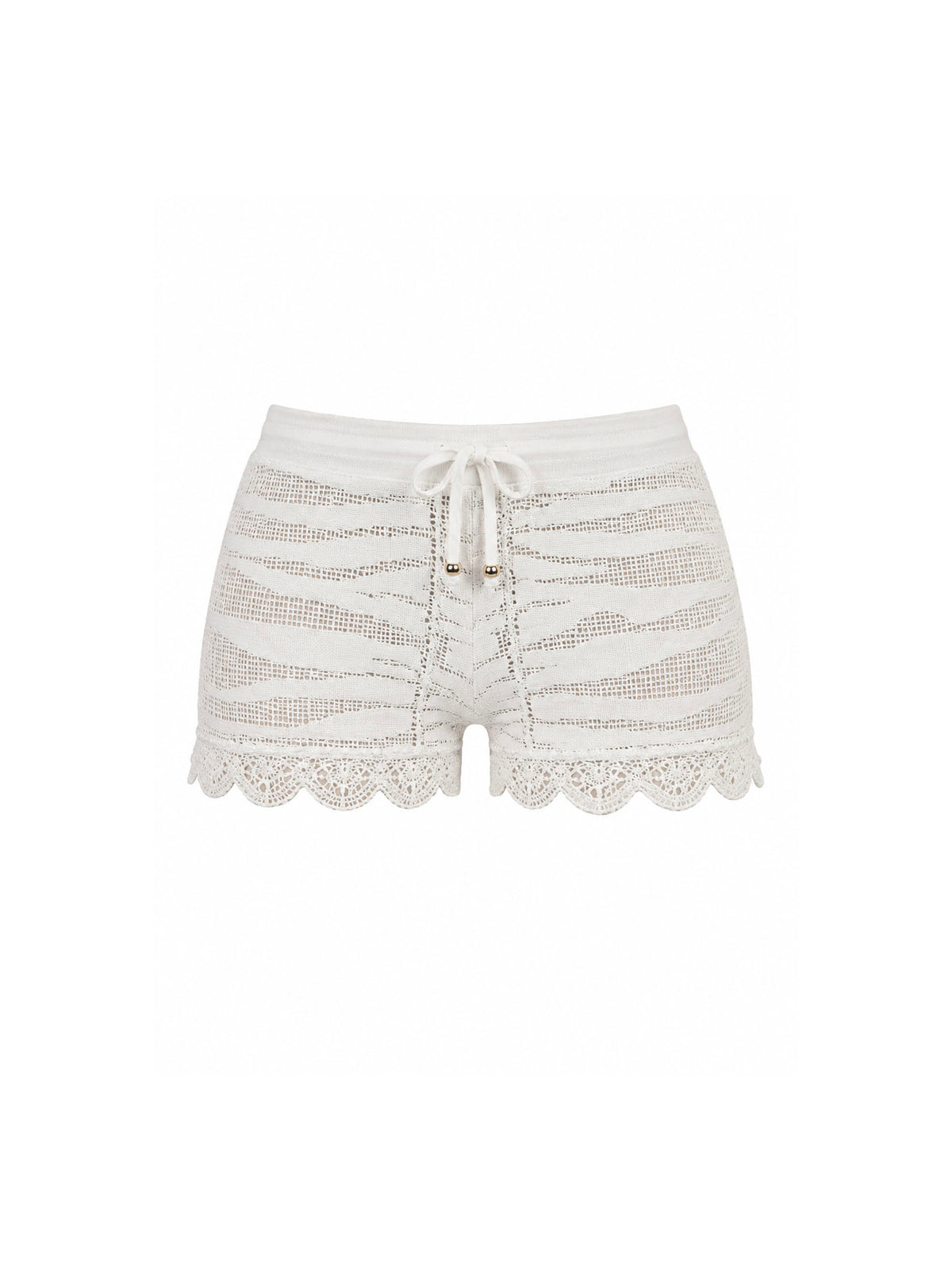 Roberto Cavalli White Knitted Shorts