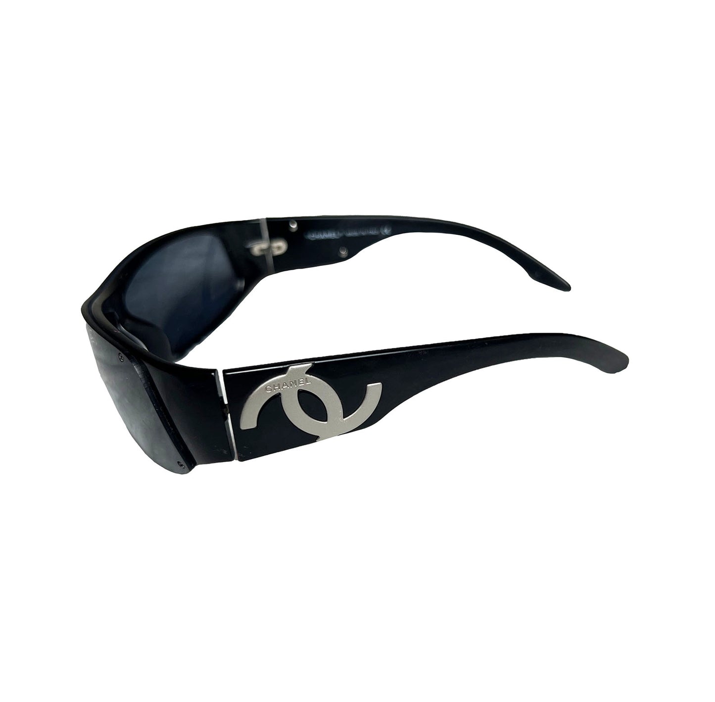 CHANEL Acetate CC Sunglasses Black