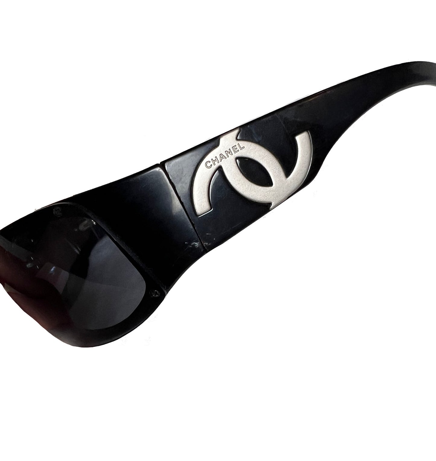 CHANEL Acetate CC Sunglasses Black