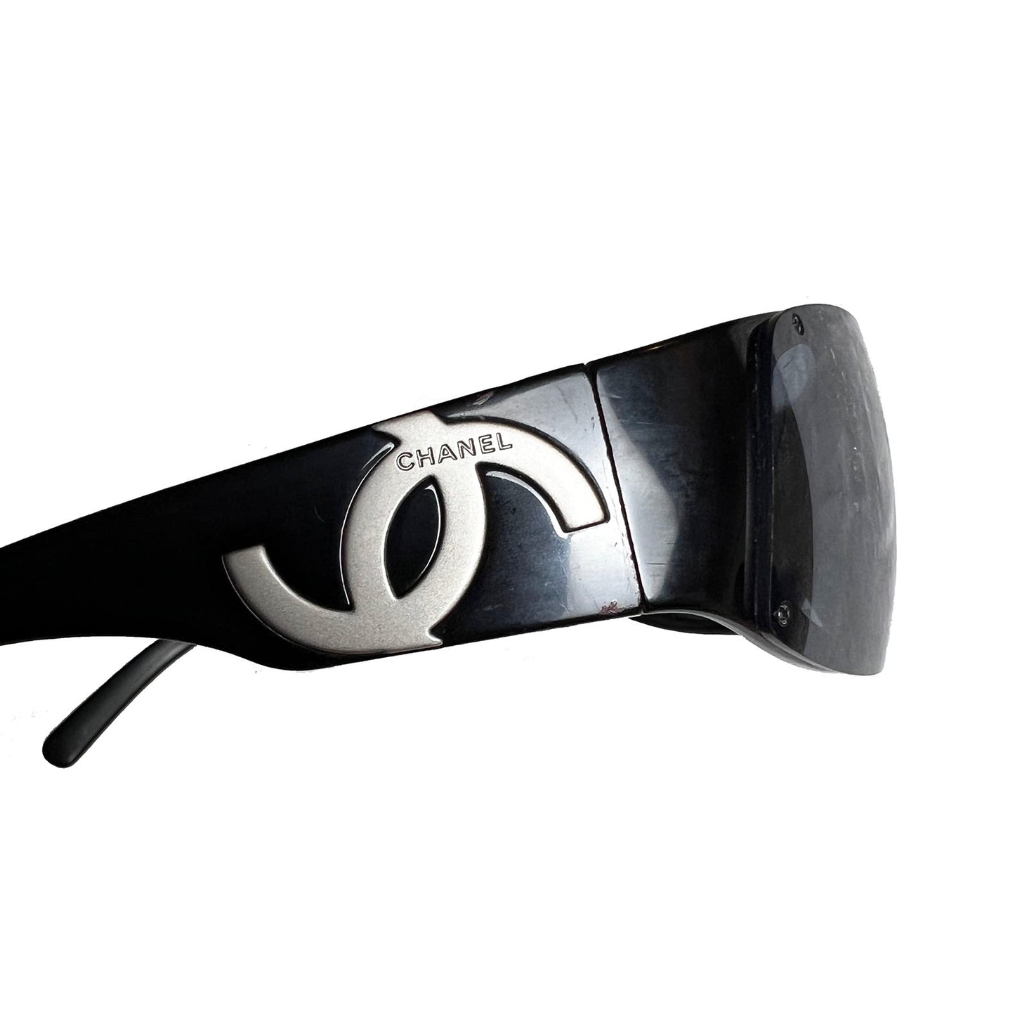 CHANEL Acetate CC Sunglasses Black