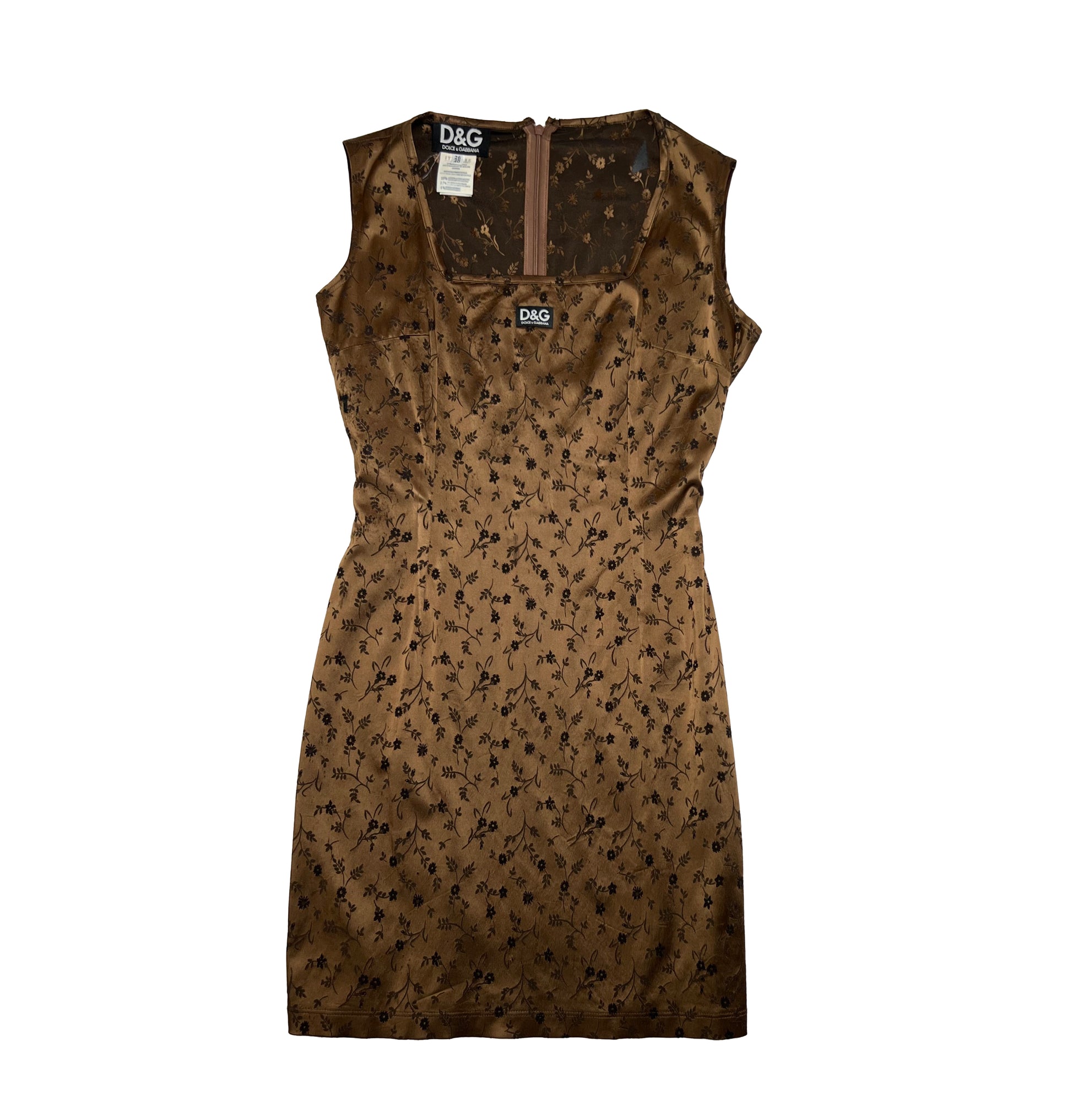 Vintage FW 1996 Dolce Gabbana D&G Floral Mini Dress Runway –