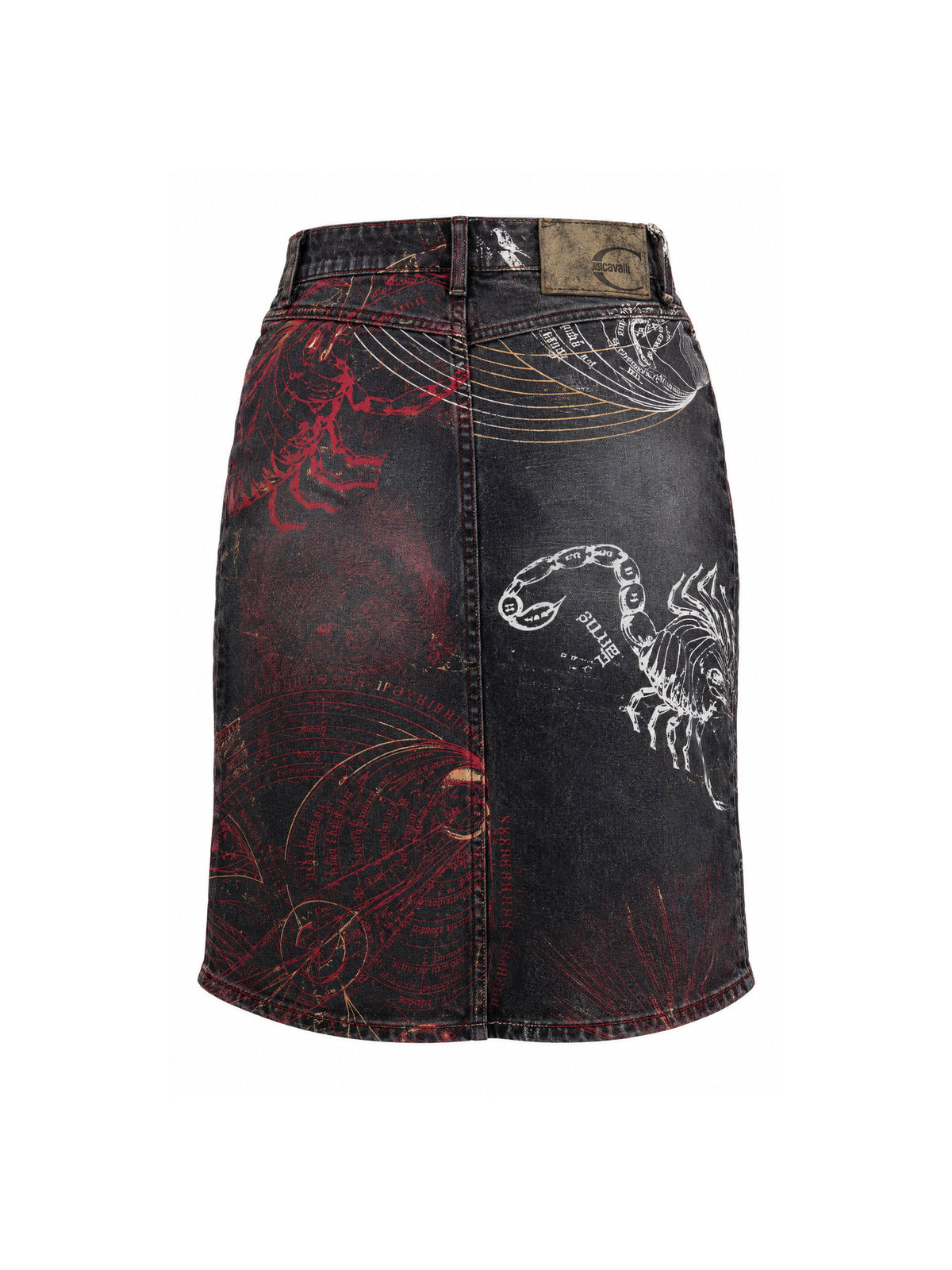 Just Cavalli FW 2003 Horoscopes Denim Skirt