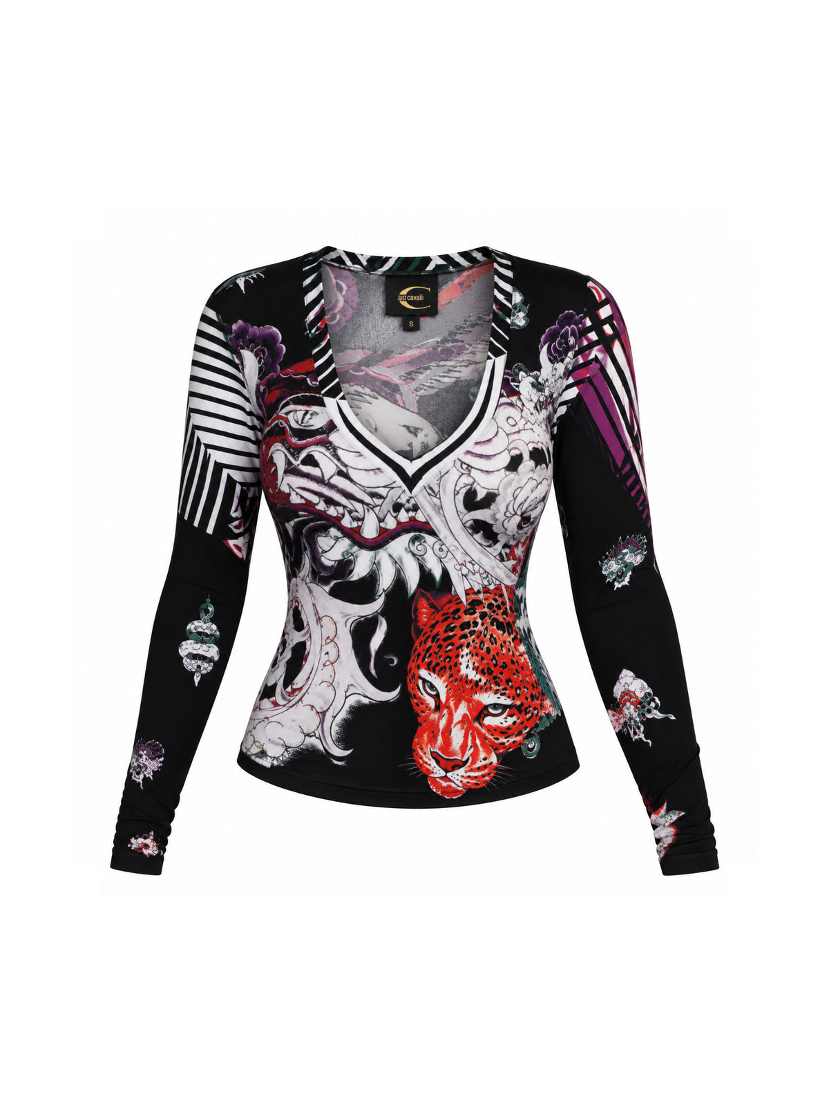 Just Cavalli 2004 Tattoo Long Sleeve Top