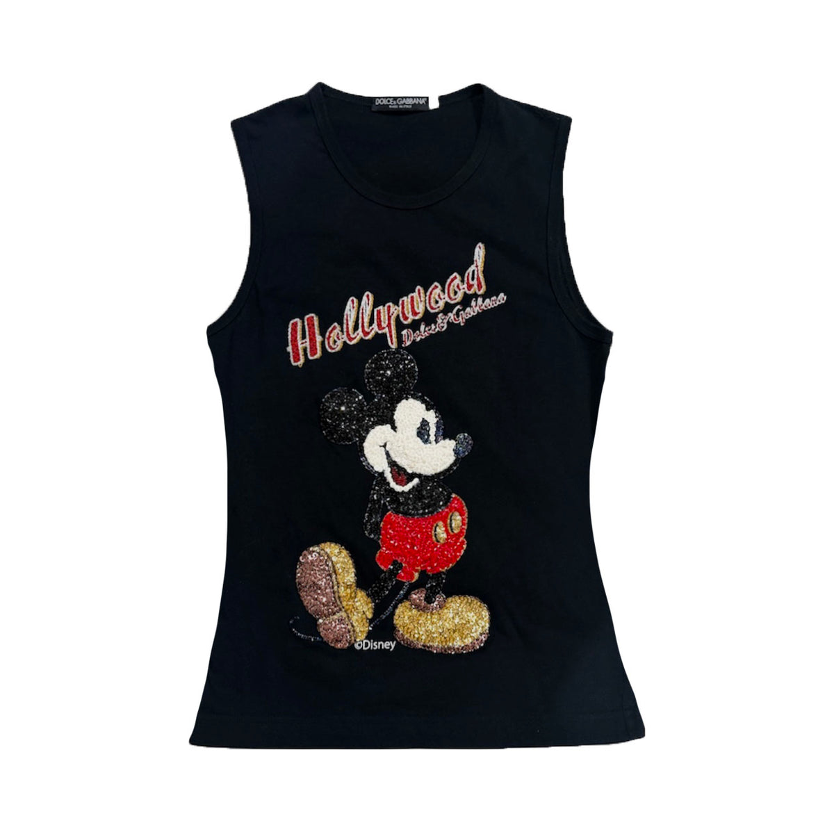 Dolce & Gabbana 2004 Hollywood Mickey Mouse Tank Top