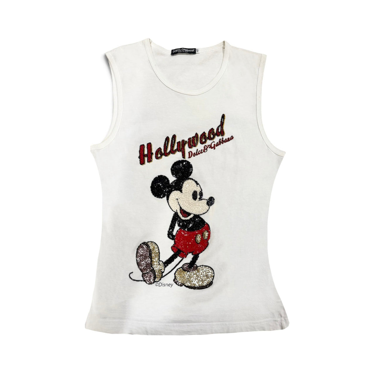 Dolce & Gabbana 2004 Hollywood Mickey Mouse Tank Top